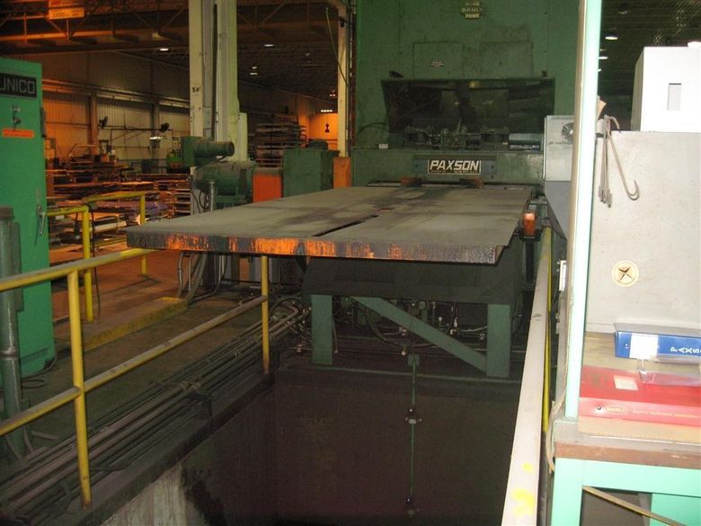 PAXSON HYDRAULIC THREADING TABLE: STOCK #58715