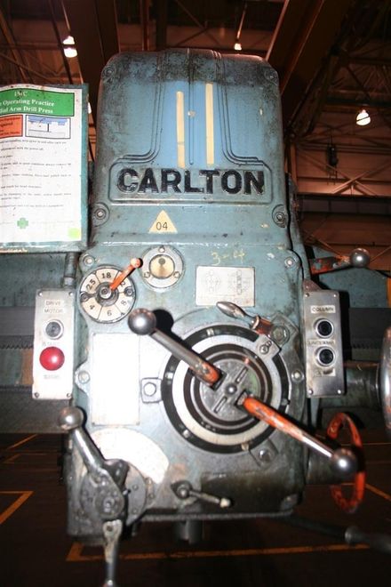 5' X 11" CARLTON RADIAL ARM DRILL: STOCK #58558