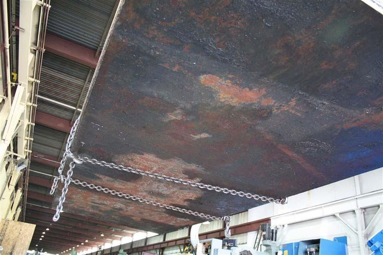 16' X 6' FABRICATED MACHINE BASE / SURFACE PLATE:  STOCK #55720