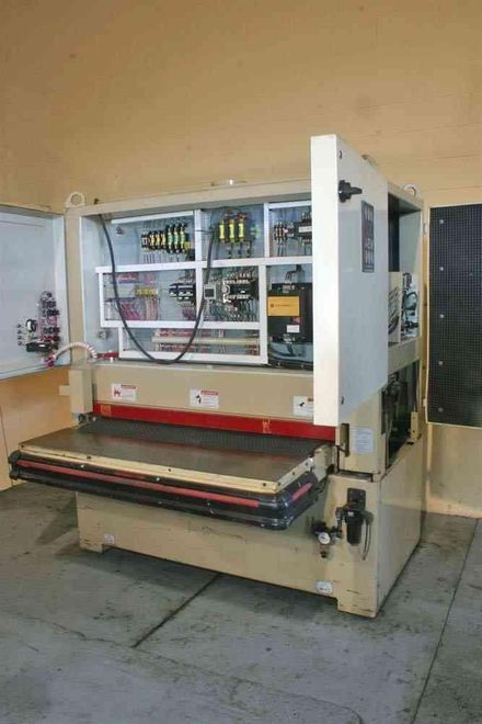 36" WIDE A E M/WEBER PASS THROUGH BELT GRINDER: STOCK #52373