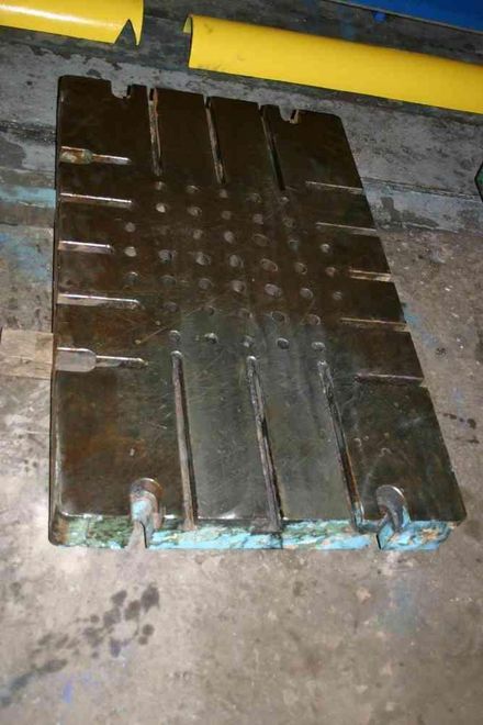50' X 30' X 4-1/2' T SLOTTED BOLSTER PLATE:  STOCK #50428