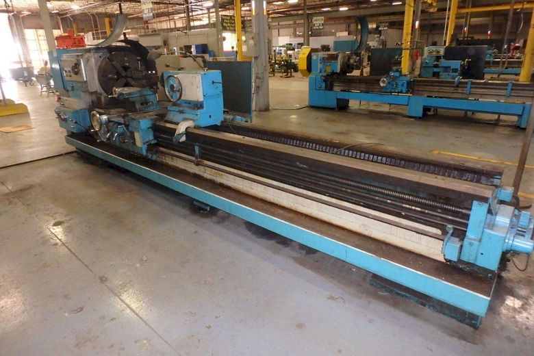 32-1/2" X 144" LODGE & SHIPLEY HOLLOW SPINDLE ENGINE LATHE: STOCK #73748