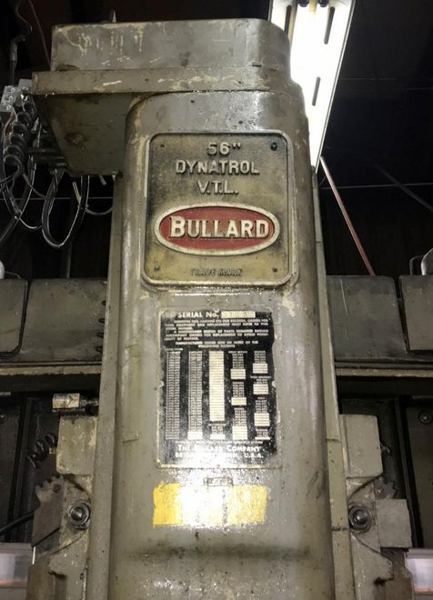 56" BULLARD DYNATROL VERTICAL TURRET LATHE: STOCK #70286