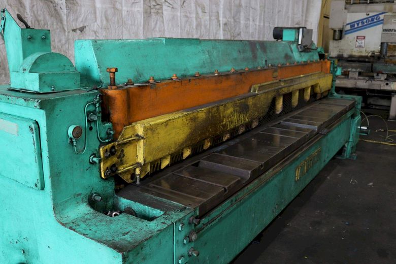 12' X 1/4' WYSONG POWER SQUARING SHEAR: STOCK #73236