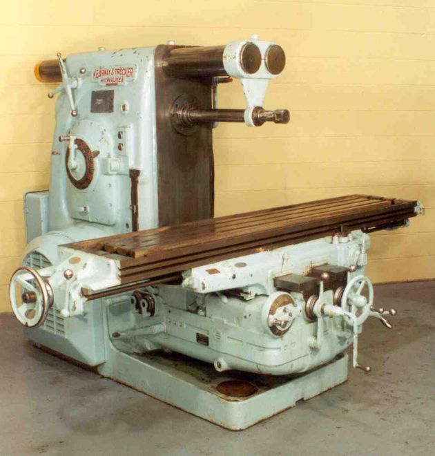 KEARNEY & TRECKER MODEL #4CK PLAIN HORIZONTAL MILL:  STOCK #7411