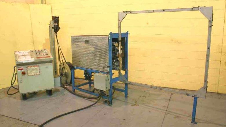 42" WIDE X 42" HIGH ITIPACK/A & H AUTOMATIC BANDING LINE: STOCK #50332