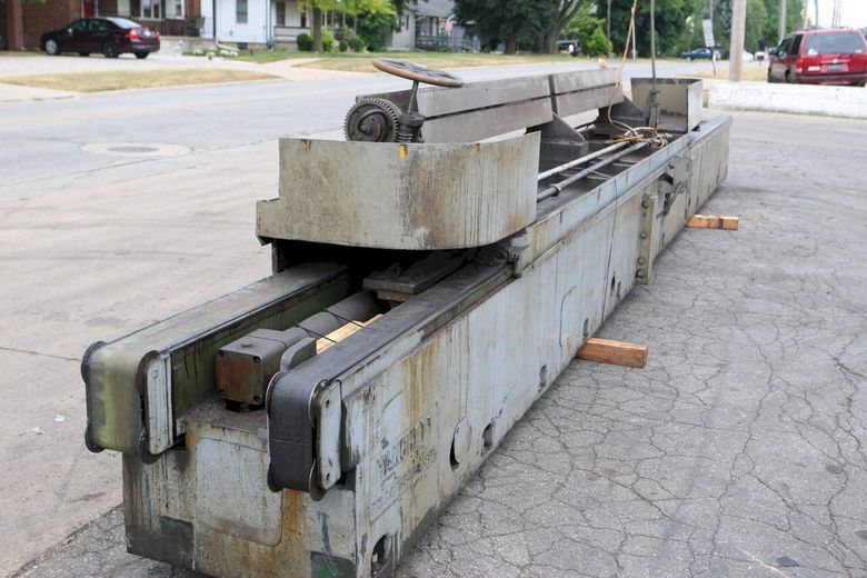 14' HANCHETT 75 HP KNIFE, SHEAR BLADE, & FACE HORIZONTAL ROTARY GRINDER: STOCK #70383