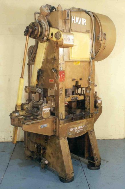 25 TON HAVIR HIGH SPEED STRAIGHT SIDE SINGLE CRANK PRESS: STOCK #15364