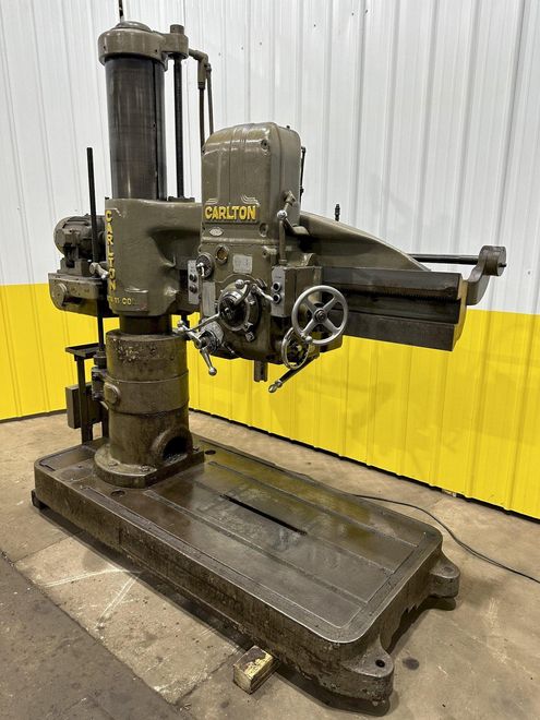 4' X 11" CARLTON MODEL #1A RADIAL DRILL: STOCK #19439