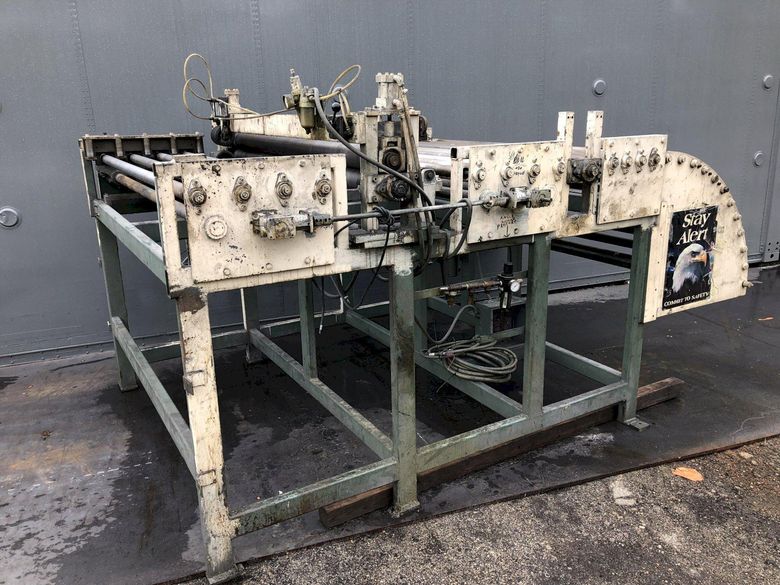 72" X 12 GAUGE GARY MODEL #5400-SP-72 FEED UP ROLLS & CONVEYOR TABLE: STOCK #19344