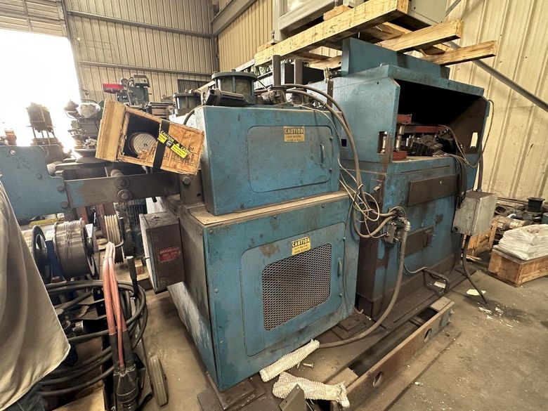 24" BRADBURY STRAIGHTENER, FEEDER & PRE-PUNCH GOGLE PRESS & CUTOFF: STOCK #19203