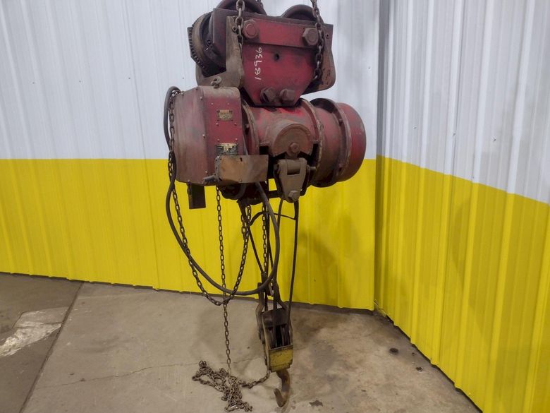 5 TON 10,000 LBS BOBCAT POWER CABLE HOIST WITH TROLLEY: STOCK #18936