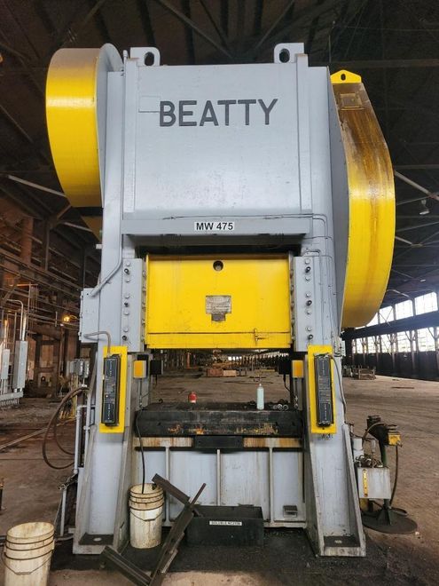 500 TON BEATTY MODEL #13-500TP HEAVY DUTY SS PRESS: STOCK #16554