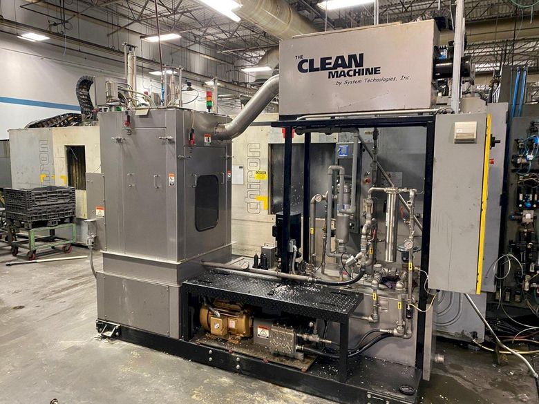 SYSTEM TECHNOLOGIES MODEL #CMI-123-480 CLEAN MACHINE HIGH PRESSURE STAINLESS STEEL PARTS WASHER: