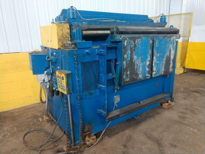 72" WIDE X .060" EGAN PRESS PARTNER  MODEL #S25-872 8 ROLL POWERED COIL STRAIGHTENER : STOCK #13