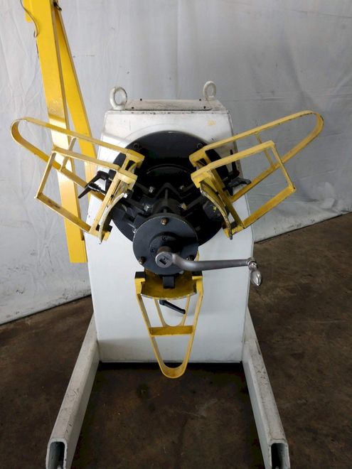 1,100 LBS X 16" GSW MODEL #MHM0.5/1250SO SERVO MOTORIZED COIL REEL UNCOILER: STOCK 12986