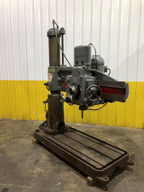 4' X 9" CARLTON RADIAL DRILL: STOCK #16870