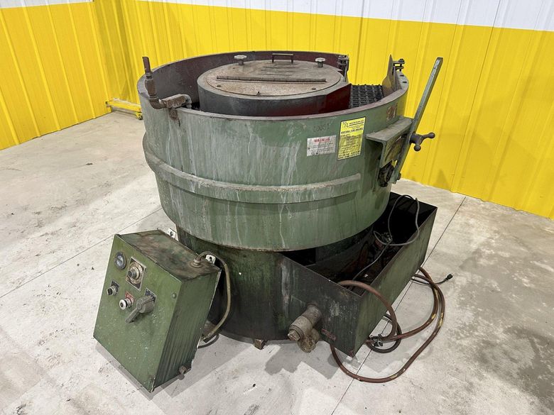 10.5 FT HAMMOND ROTOFINISH MODEL #ST-10 ROTARY BOWL VIBRATORY PARTS DEBURRING FINISHER: STOCK #2