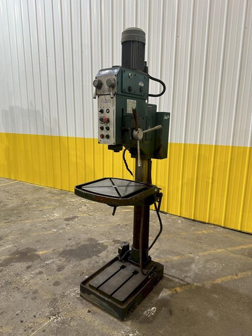 27" GRIZZLY MODEL #G0756 HEAVY DUTY DRILLING & TAPPING SINGLE SPINDLE DRILL:: STOCK 16885
