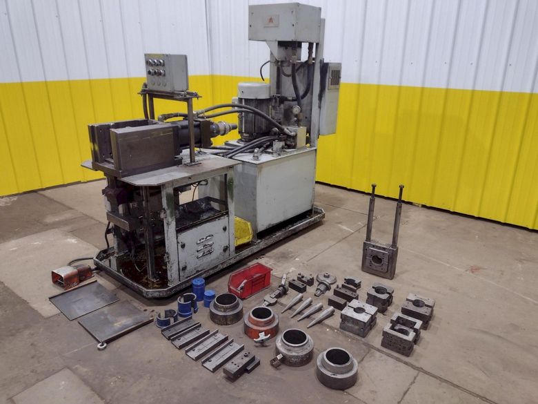 3" (50 TON) ARISTO MODEL #A-680-HD  TUBE EXPANDER & REDUCER END FORMING MACHINE: STOCK #19000