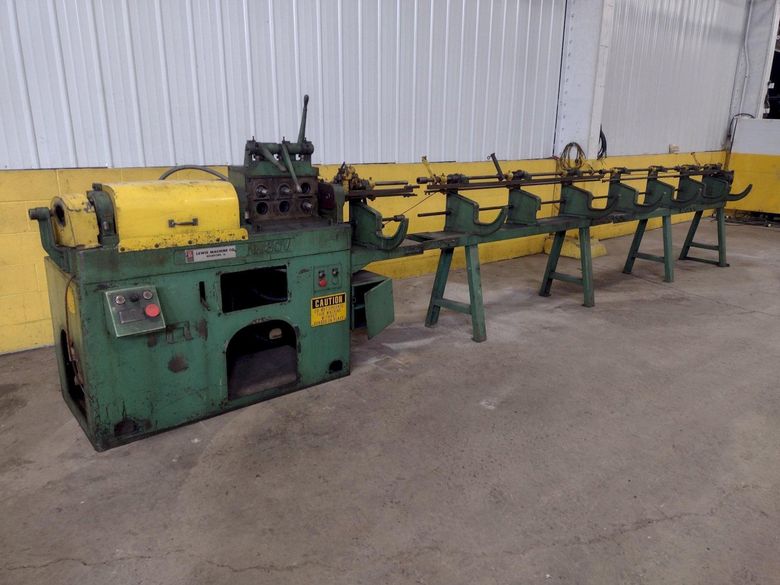 3/8" LEWIS MODEL #8CV WIRE STRAIGHTEN & CUT MACHINE: STOCK  16185