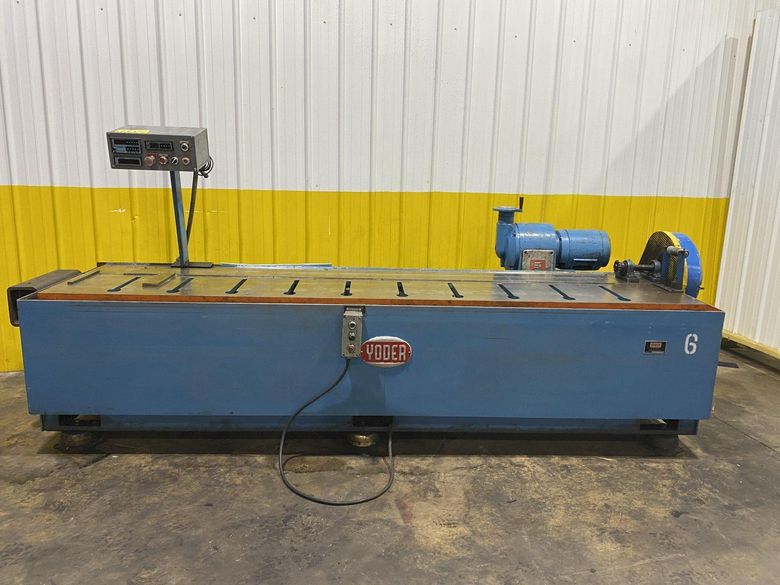 10 STAND X 1.5" YODER ROLLFORMER BASE WITH DRIVE MOTOR: STOCK #17003