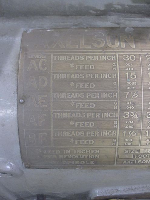 28" X 144" AXELSON ENGINE LATHE: STOCK #57768