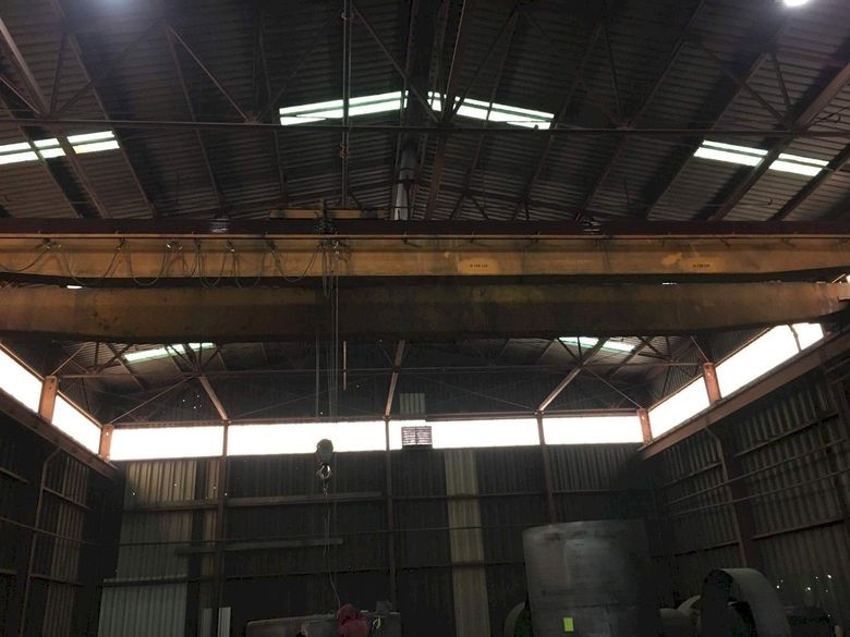 10 TON X 65'2-1/2' ABELL HOWE DOUBLE GIRDER BRIDGE CRANE: STOCK #69407