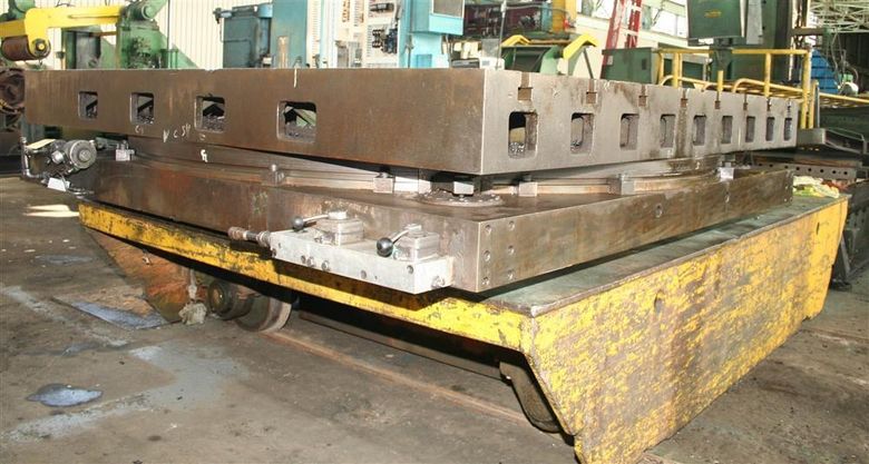 96" X 96" GIDDINGS & LEWIS ROTARY AIR LIFT TABLE:  STOCK #57311