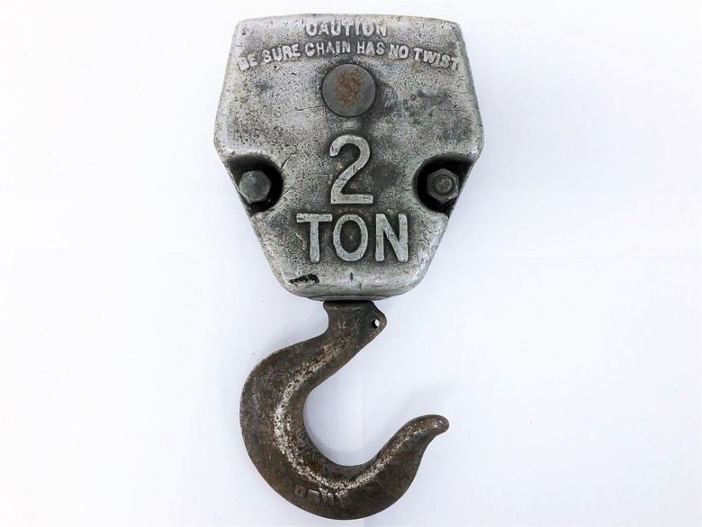 2 TON CROSBY CHAIN HOIST HOOK : STOCK #13928