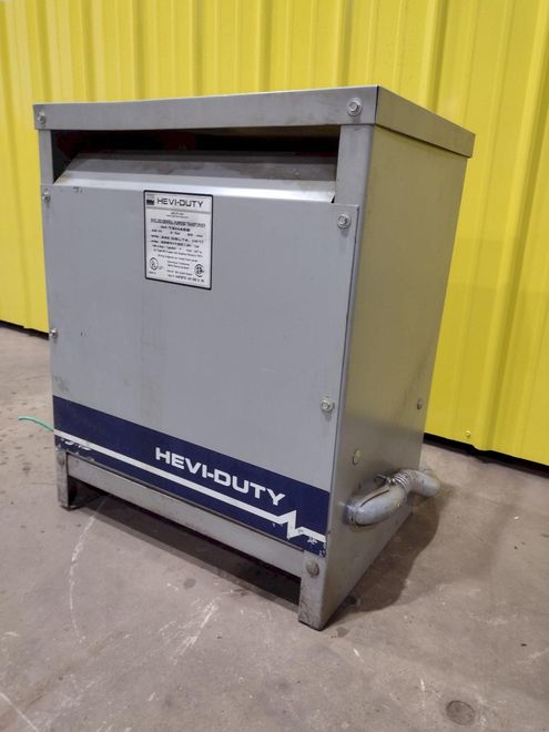 45 KVA HEVI-DUTY 3 PHASE  240 to 208Y GENERAL PURPOSE TRANSFORMER: STOCK #20197