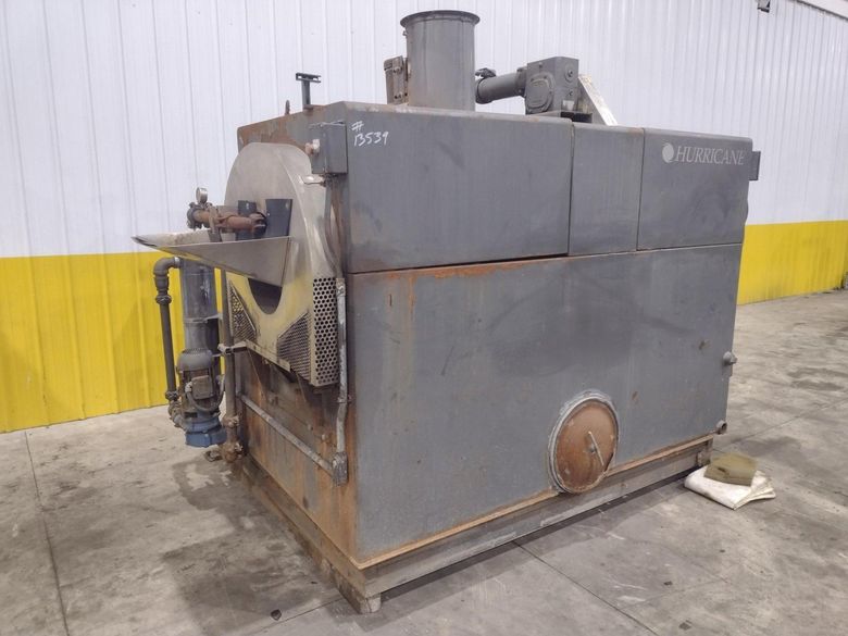 24" HURRICANE MODEL 250 2 STAGE ROTARY DRUM ELECTRIC HEAT STAINLESS STEEL PARTS WASHER: STOCK #1