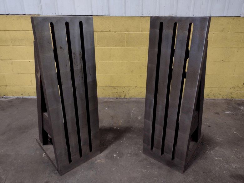 (2) 24"L x 16"W x 49"H SET OF 2 STEEL ANGLE PLATES: STOCK 17142