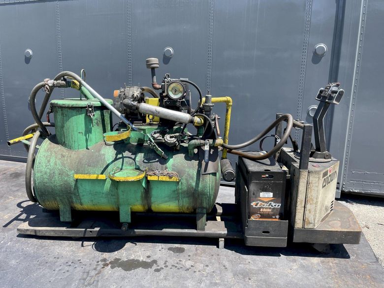 200 GALLON GARDNER DENVER MASTER CHEMICAL LP GAS MOBILE SUMP SUCKER LIQUID RECOVERY SYSTEM: STOC