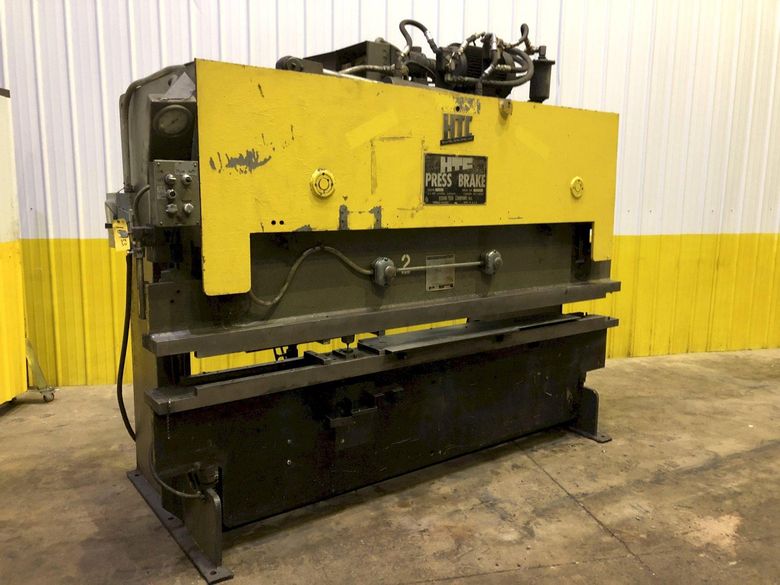 30 TON X 10' HTC MODEL #830GS HYDRAULIC PRESS FLANGED BED PUNCH BRAKE: STOCK 16953