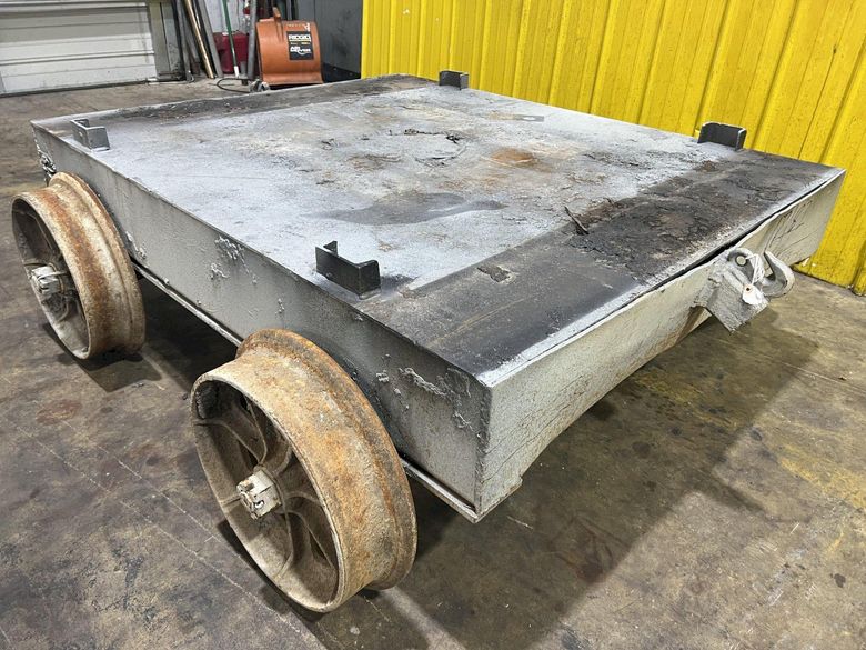 60" X 50" RAILROAD WORK DOLLY / TRANSFER CART: STOCK #17182