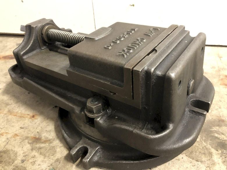 6" L-W CHUCK TOLEDO VISE WITH SWIVEL BASE: STOCK 17548