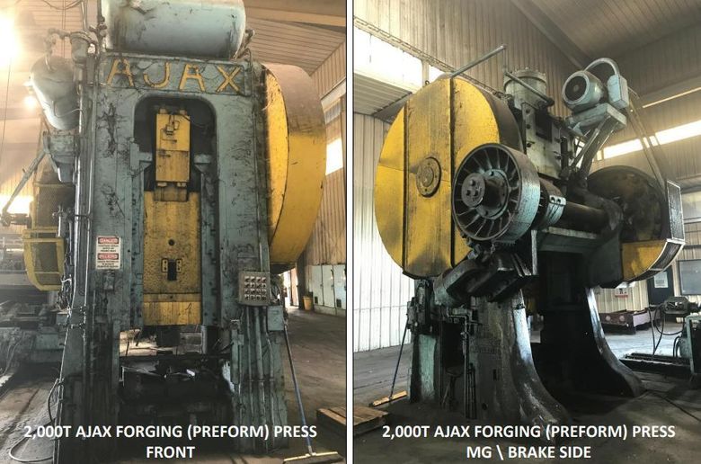 2000 TON AJAX FORGING PRESS: STOCK #18113