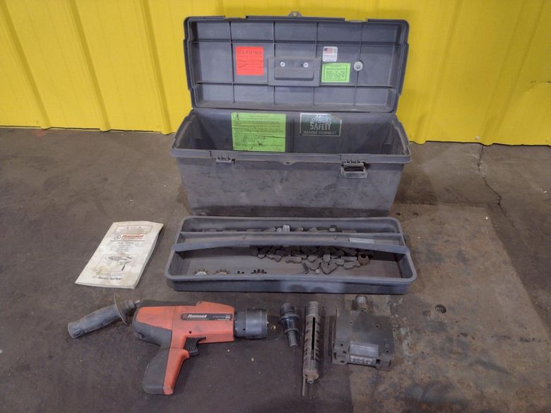 RAMSET/HILTI MODEL #D45 PORTAMARK SEMI AUTO POWDER ACTUATED STEEL MARKING GUN: STOCK #18907
