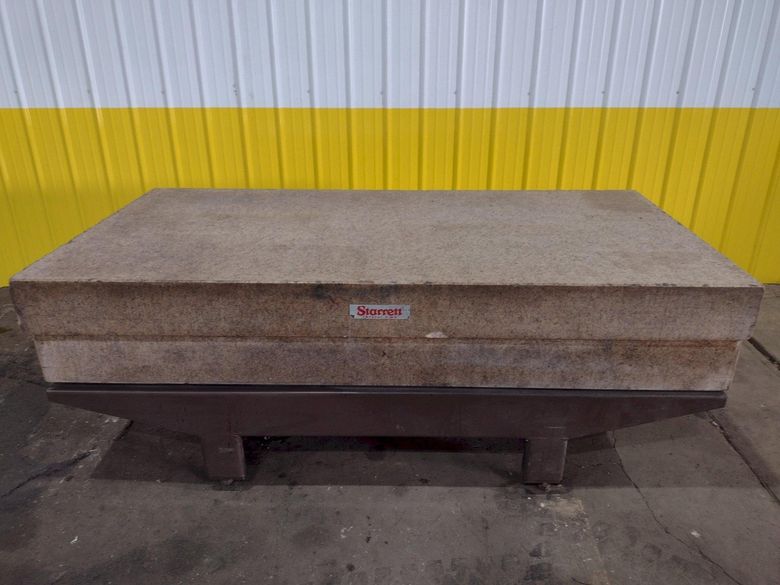 8' X 4' X 16" STARRETT CRYSTAL PINK SURFACE PLATE: STOCK #19055