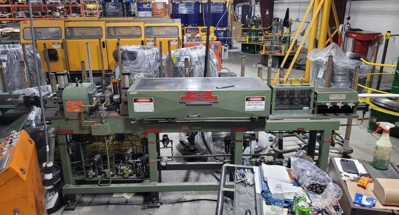 Tube Straightener, Cutoff Machine, Burr Oak