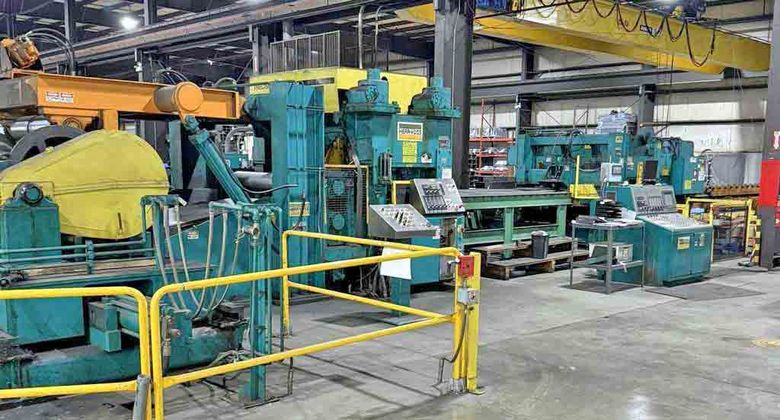 74" x 0.500" x 60,000# Herr Voss Cut To Length Line