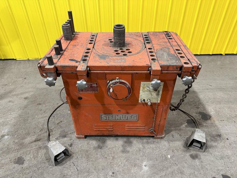 1-1/4" STEINWEG MODEL #B32 REBAR, ROD & BAR ROTARY BENDER: STOCK #18763