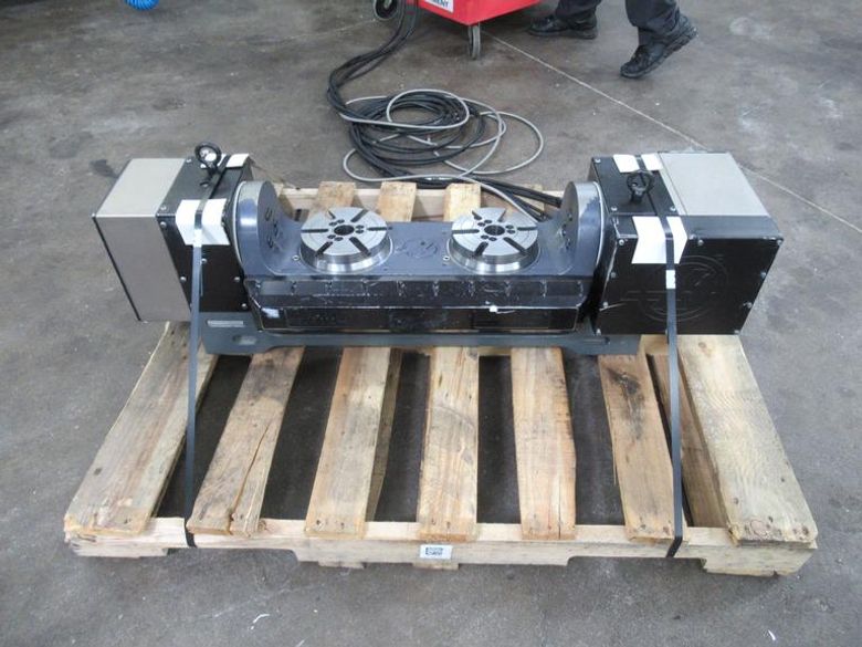 Haas TR-160-2 Twin Platter Brushless Sigma 5 4th and 5th Axis Programmable 2-Axis Trunnion Table