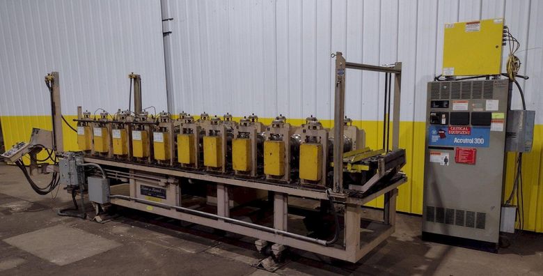 10 STAND X 2.5" X 21" KANE & ROACH MODEL #2ST-CRFM ADJUSTABLE WIDTH "C & Z PROFILE" ROLLFORMER: