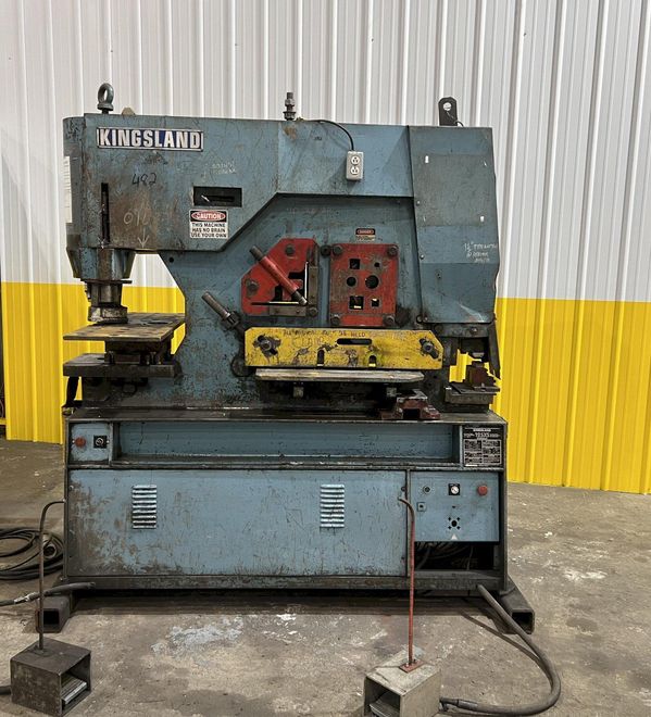 125 TON KINGSLAND MODEL #125XS HYDRAULIC IRONWORKER: STOCK #19921
