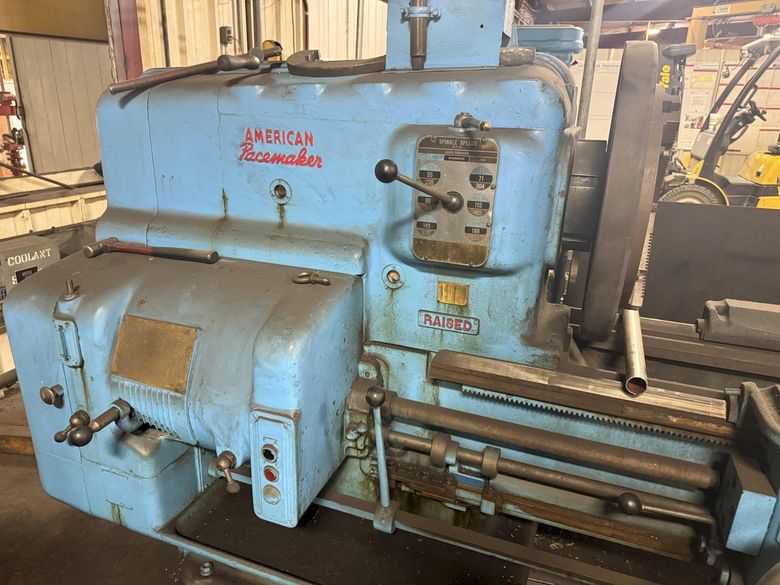 28" x 48" American Pacemaker Engine Lathe w/21" 4-Jaw and 18" 3-Jaw Chucks