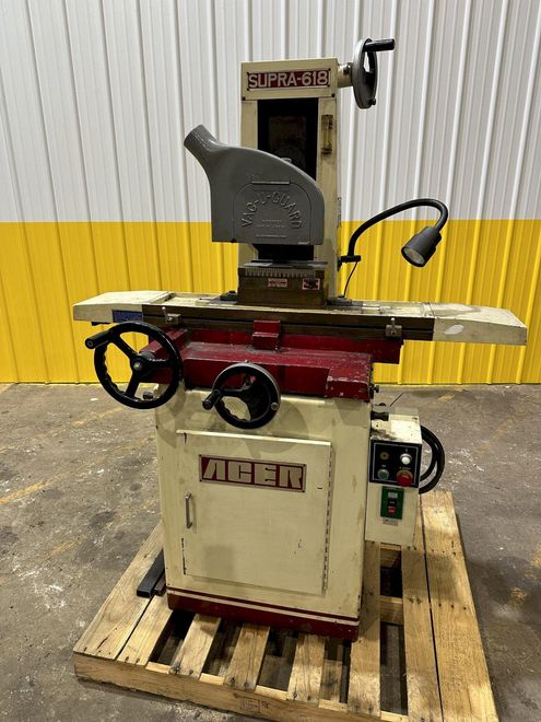6" X 18" ACER MODEL #SUPRA-618 HAND FEED SURFACE GRINDER: STOCK #19878
