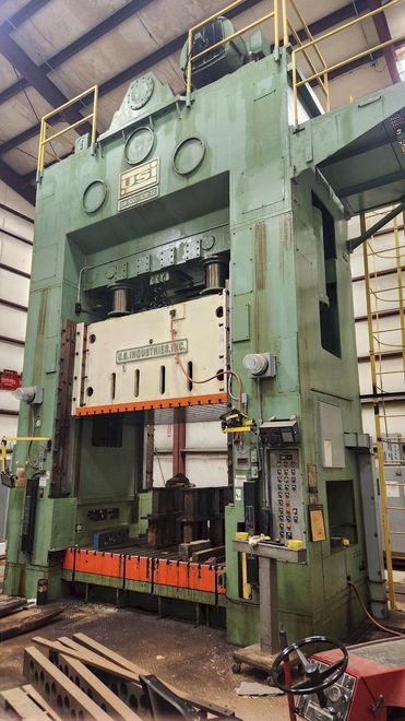 1000 TON x 108" x 72" US-INDUSTRIES (USI) MODEL #S4-1000-108-72 4-RAM SS HYDRAULIC PRESS 20" STR