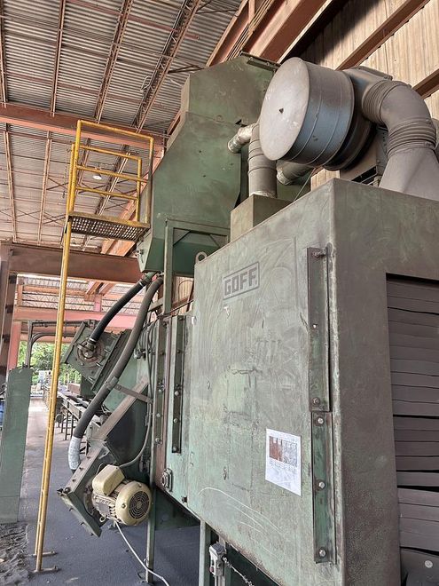 Goff SB 425 24″ x 42″ Shot Blast Roller Conveyor System